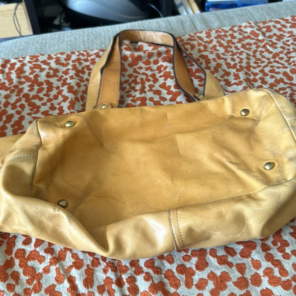 TIGNANELLO Caramel Colored Satchel tote style bag - Picture 6 of 6